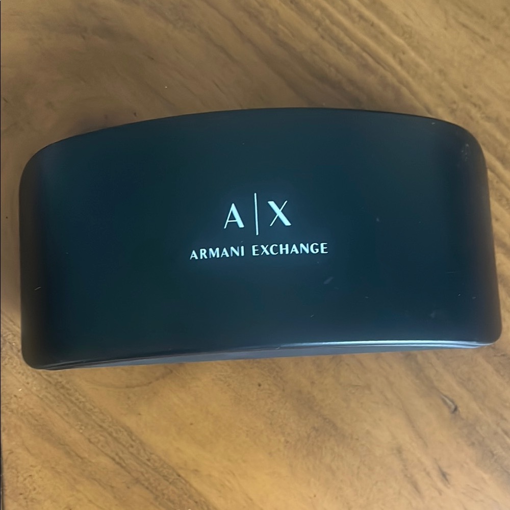 Armani Exchange Black large case for glasses NWOT